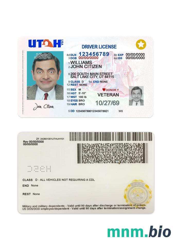 Prawo jazdy USA Utah 2021-teraźniejszość1